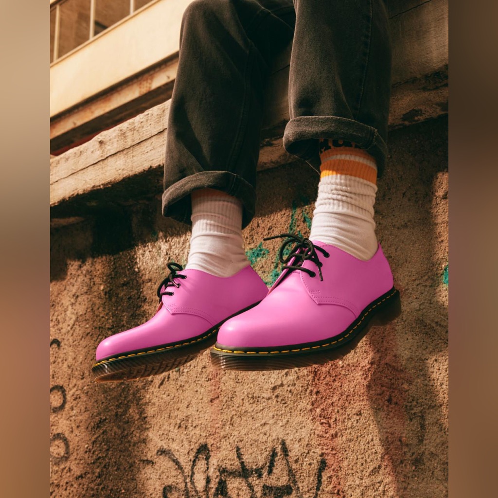Dr. Martens 1461 Smooth Leather Unisex Thrift Pink Oxford Shoes Sz W 6 M 5 Nwt